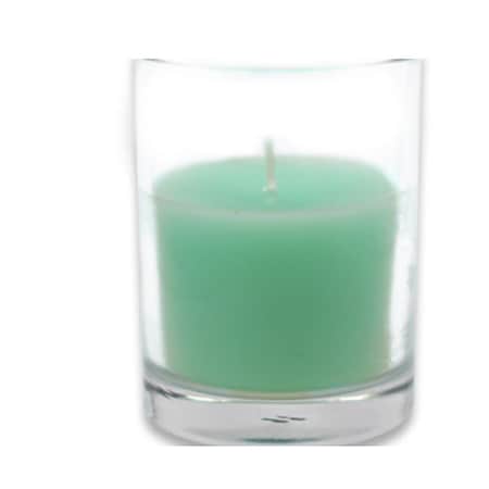 Zest Candle Aqua Square Glass Votive Candles, 12PK CVZ-037